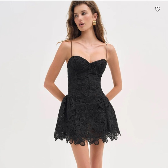 NWT For Love & Lemons Coco Lace Sleeveless Mini Dress